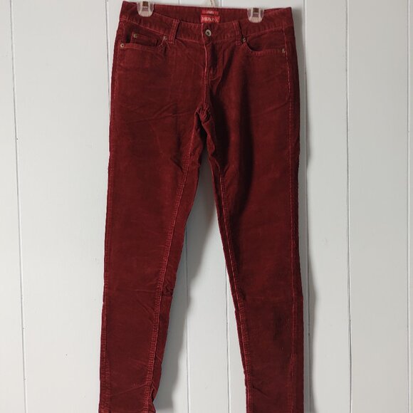 Merona Modern Cut Burgundy Corduroy Pants - Picture 1 of 8